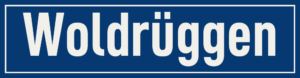 Straßenschild Woldrüggen