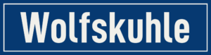 Straßenschild Wolfskuhle