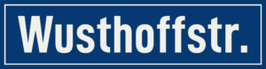 Straßenschild Wusthoffstraße
