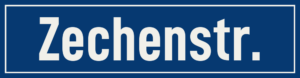 Straßenschild Zechenstraße