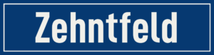 Straßenschild Zehntfeld