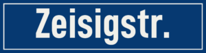 Straßenschild Zeisigstraße