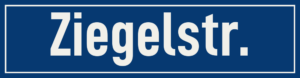 Straßenschild Ziegelstraße