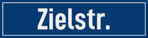 Straßenschild Zielstraße