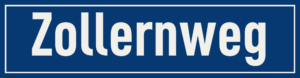 Straßenschild Zollernweg