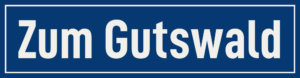 Straßenschild Zum Gutswald