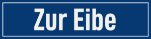 Straßenschild Zur Eibe