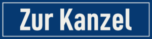 Straßenschild Zur Kanzel