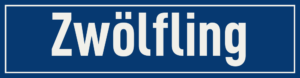 Straßenschild Zwölfling