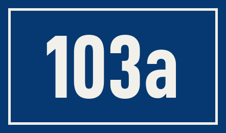 Hausnummer 103a