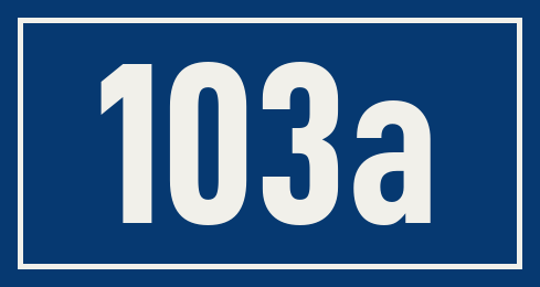 Hausnummer 103a