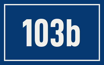 Hausnummer 103b