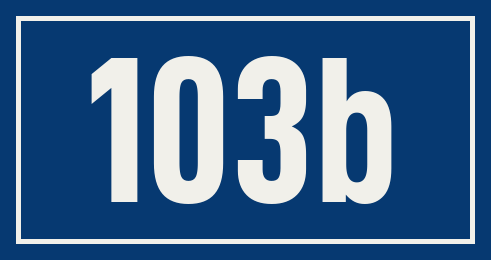 Hausnummer 103b