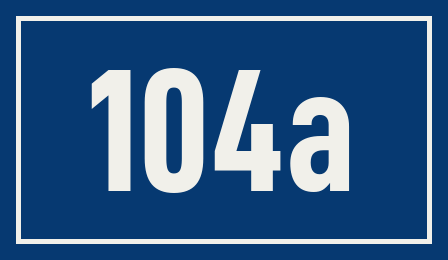 Hausnummer 104a