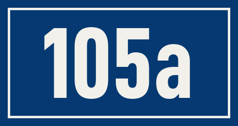 Hausnummer 105a