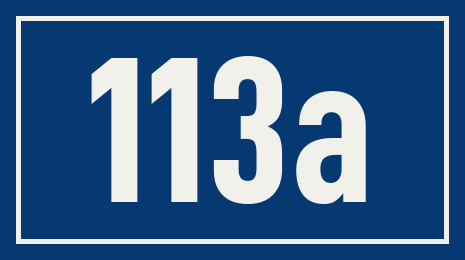 Hausnummer 113a