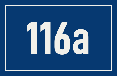 Hausnummer 116a
