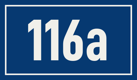 Hausnummer 116a