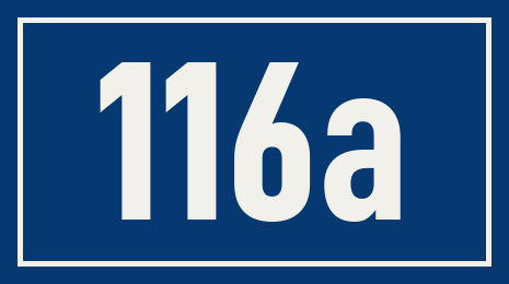 Hausnummer 116a