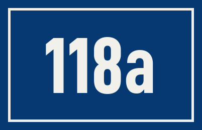 Hausnummer 118a