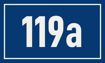 Hausnummer 119a