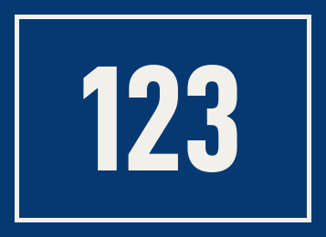 Hausnummer 123