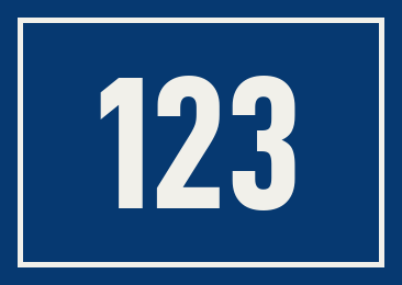 Hausnummer 123