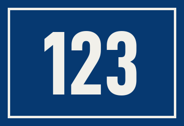 Hausnummer 123