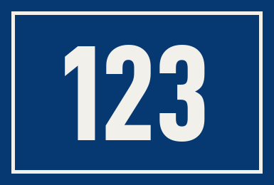 Hausnummer 123