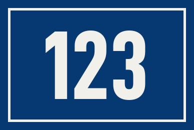 Hausnummer 123