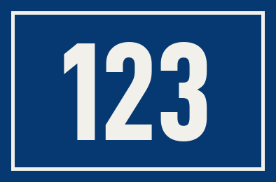 Hausnummer 123