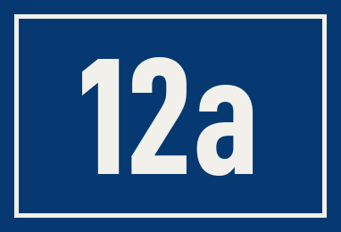 Hausnummer 12a