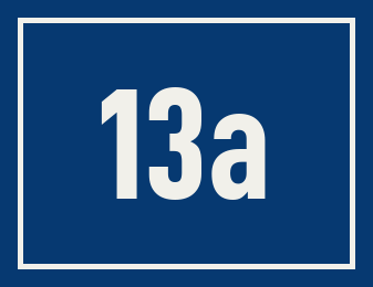 Hausnummer 13a