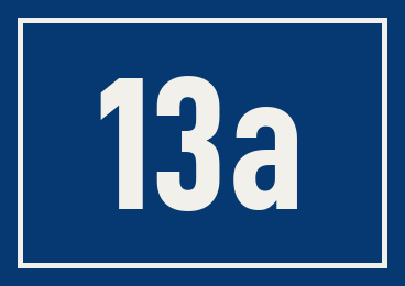 Hausnummer 13a