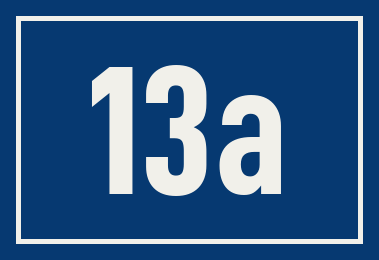 Hausnummer 13a