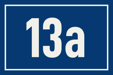 Hausnummer 13a