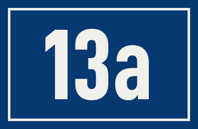 Hausnummer 13a