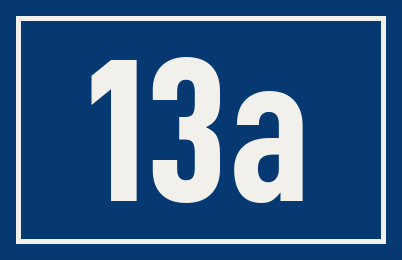Hausnummer 13a