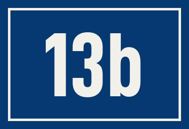 Hausnummer 13b