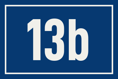 Hausnummer 13b