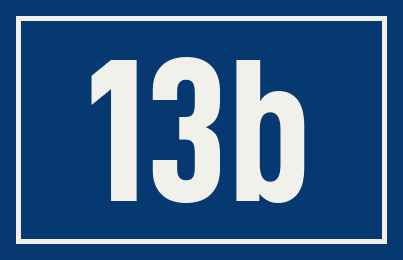 Hausnummer 13b