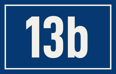 Hausnummer 13b