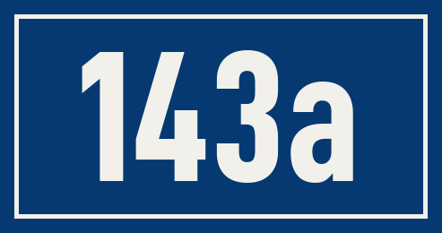 Hausnummer 143a