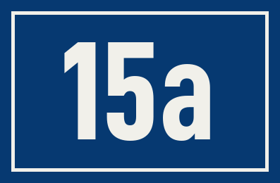 Hausnummer 15a