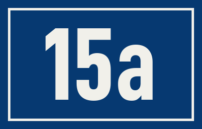 Hausnummer 15a