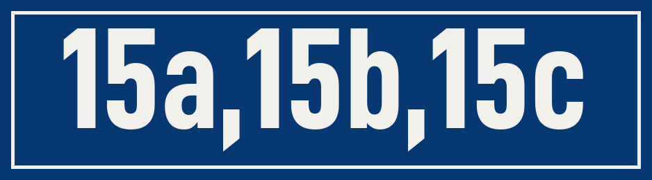 Hausnummer 15a,15b,15c