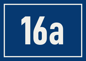 Hausnummer 16a