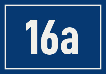 Hausnummer 16a