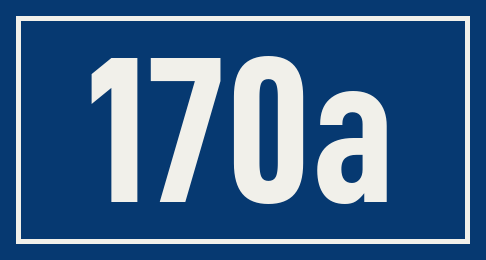 Hausnummer 170a