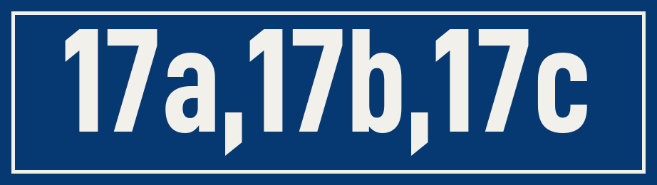Hausnummer 17a,17b,17c
